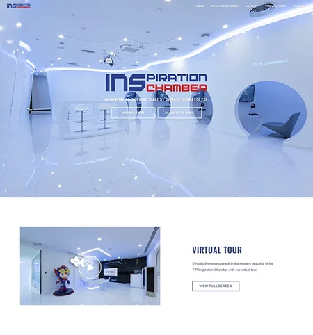 ตัวอย่างผลงาน ออกแบบเว็บไซต์ Co-Working Space TIP Inspiration Chamber ทิพยประกันภัย | KMJ Cloud